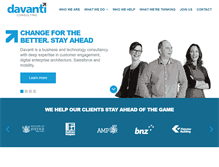 Tablet Screenshot of davanti.co.nz